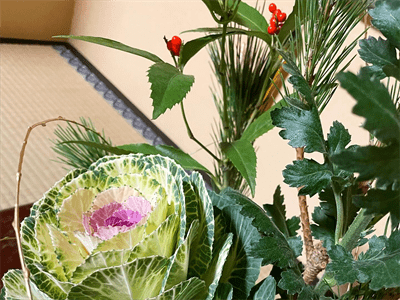 お稽古 21 flower arrangement winter