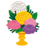 お盆法要、多くのご参拝をいただき誠にありがとうございました。 1 illust flower summer